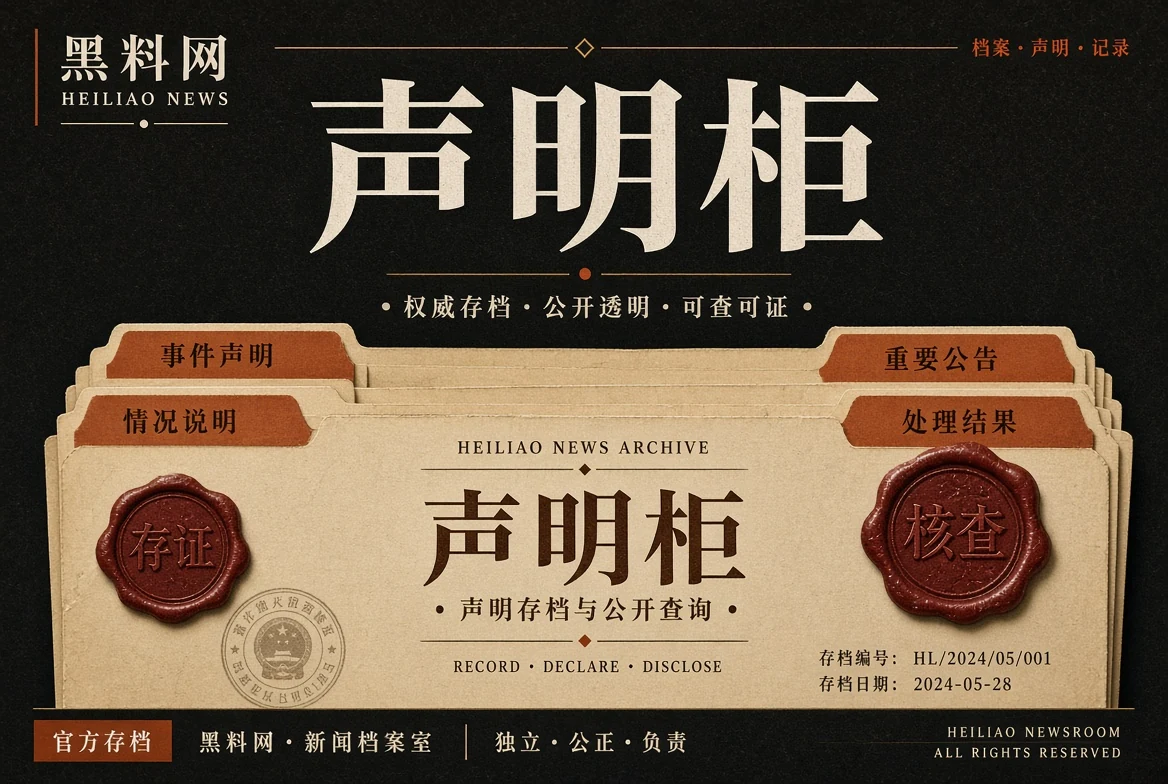 声明柜公开回应主题视觉